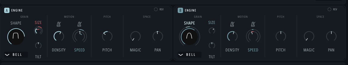 Dual Granular Engines