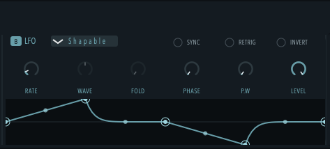 Shapable LFO mode