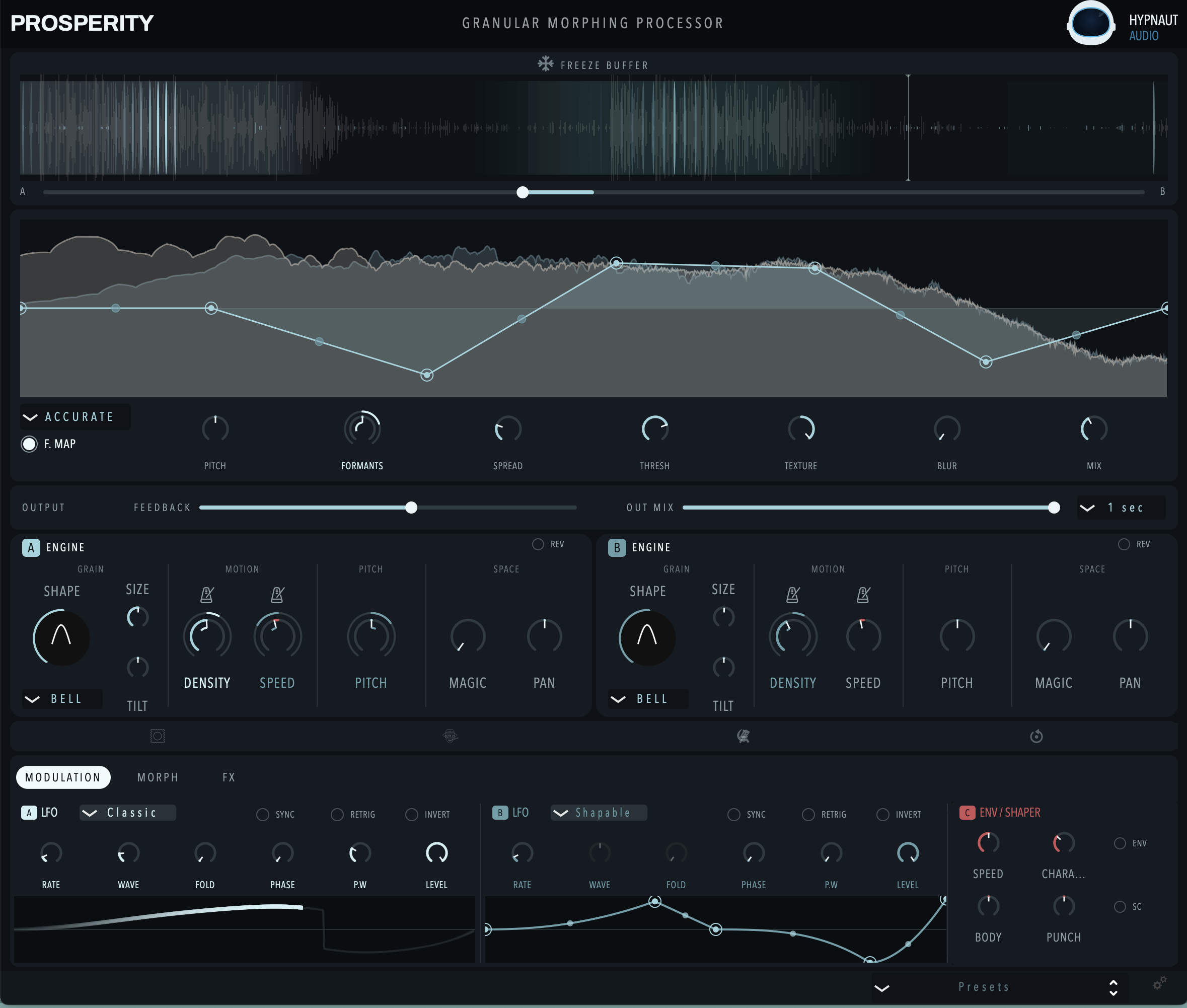 Prosperity interface overview